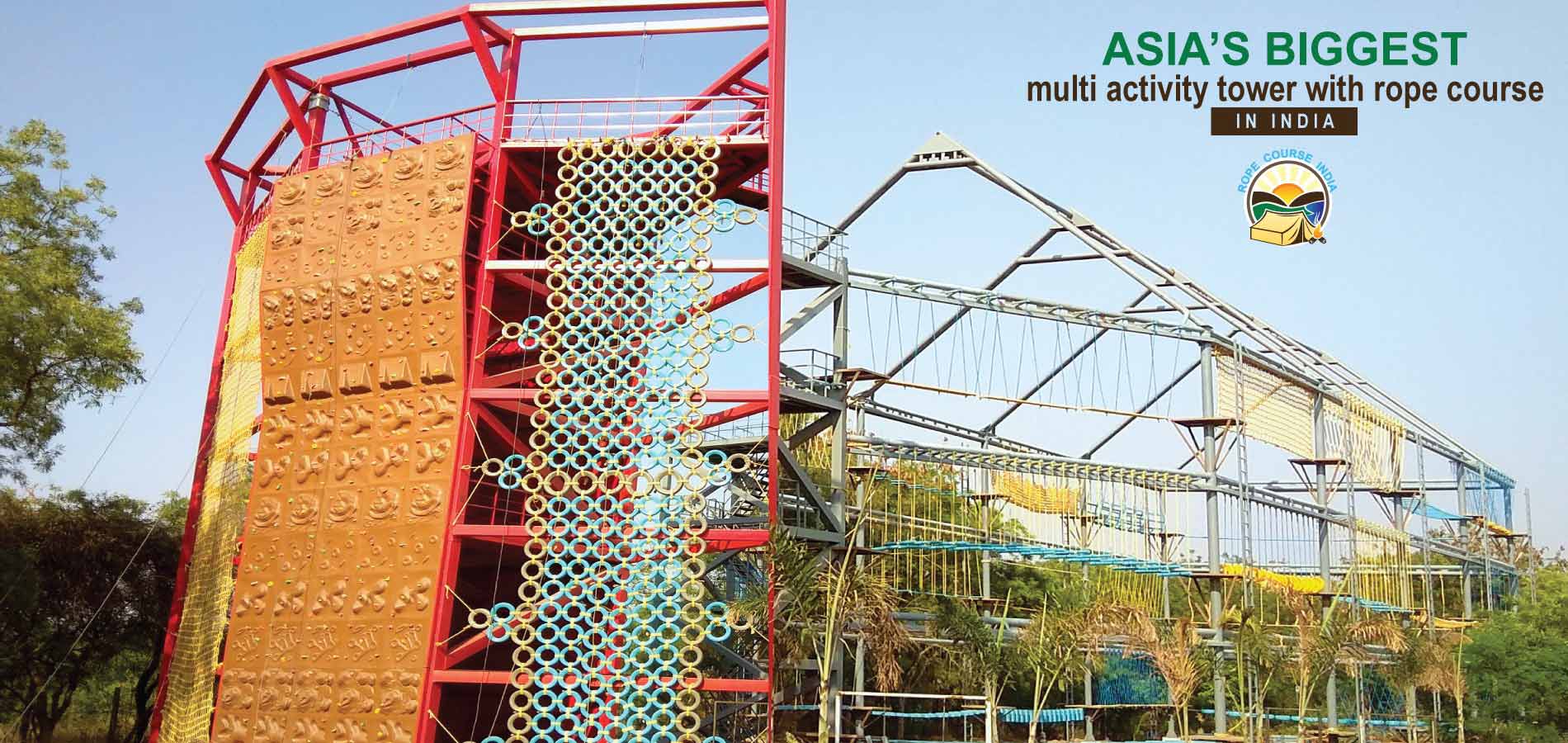 asia's biggest Multi Activity Tower with rope course