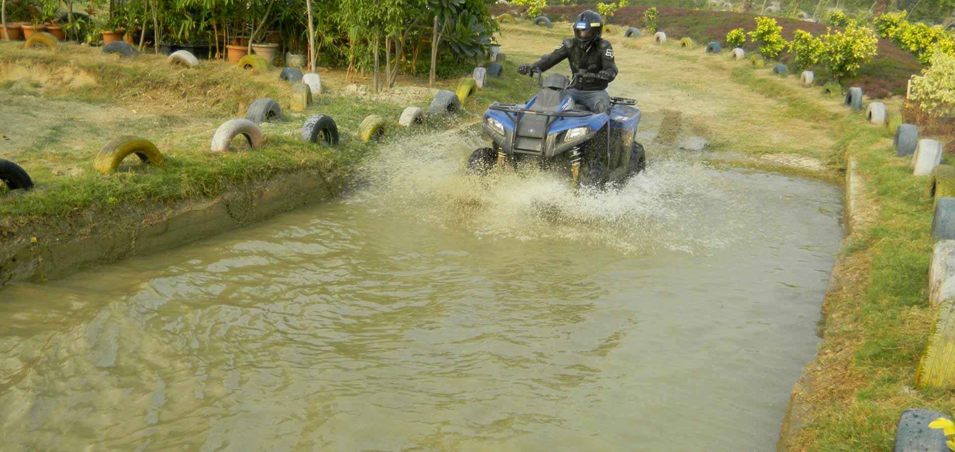 All Terrain Vehicle ATV Water Pit